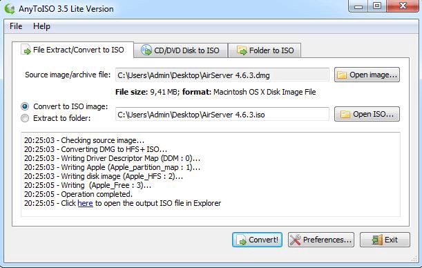 how to open mac disk image file on windows